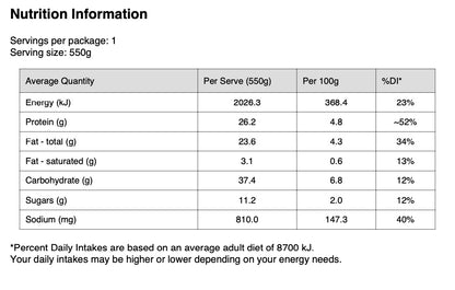Honey Glazed Tofu Bowl 550g