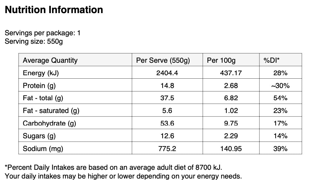 Roast Veggie Tagine 500g